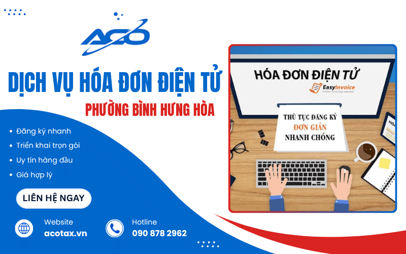 Dịch vụ hóa đơn điện tử phường Bình Hưng Hòa