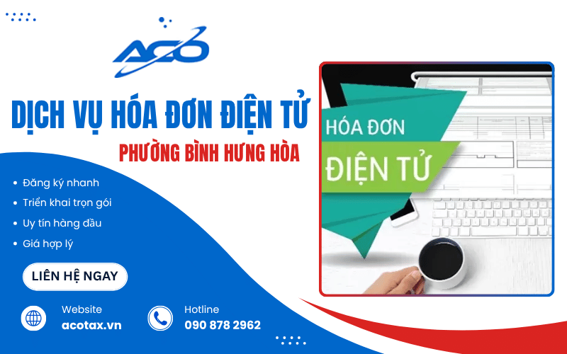 Dịch vụ hóa đơn điện tử phường Bình Hưng Hòa