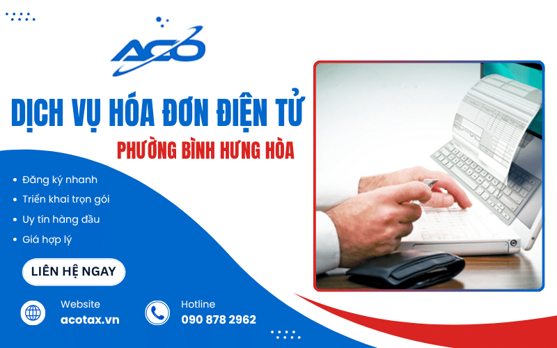 Dịch vụ hóa đơn điện tử phường Bình Hưng Hòa