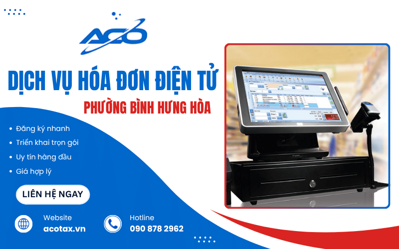 Dịch vụ hóa đơn điện tử phường Bình Hưng Hòa