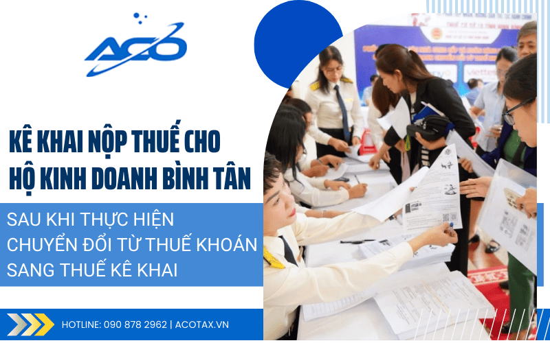 Dịch vụ kê khai nộp thuế cho hộ kinh doanh tại Bình Tân