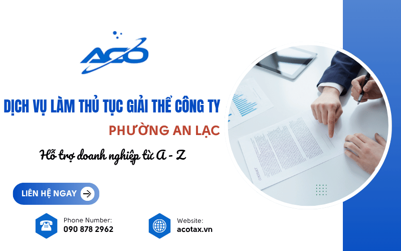 dịch vụ làm thủ tục giải thể công ty phường An Lạc