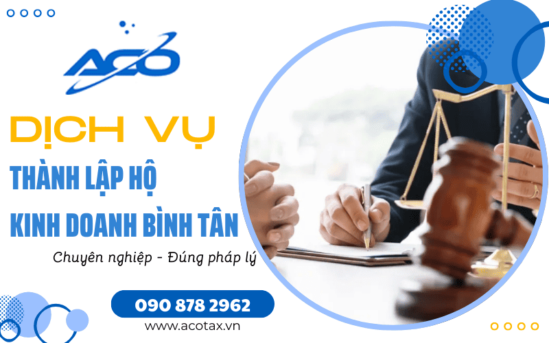 Dịch vụ thành lập hộ kinh doanh Bình Tân