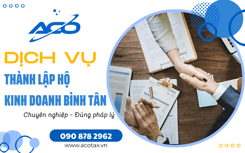 Dịch vụ thành lập hộ kinh doanh Bình Tân