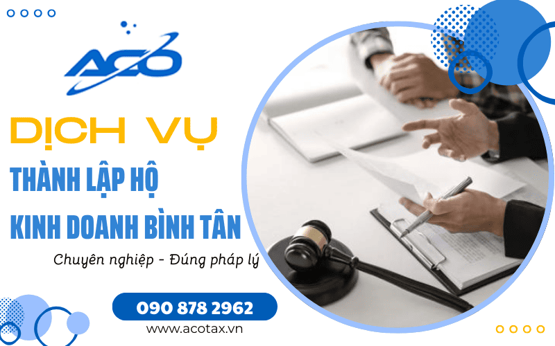 Dịch vụ thành lập hộ kinh doanh Bình Tân