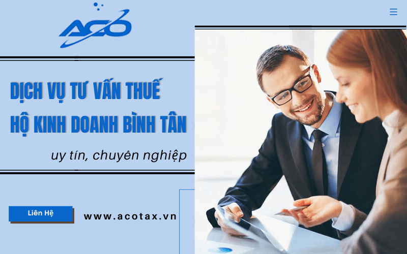 Dịch vụ tư vấn thuế hộ kinh doanh Bình Tân 