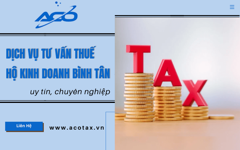 Dịch vụ tư vấn thuế hộ kinh doanh Bình Tân 