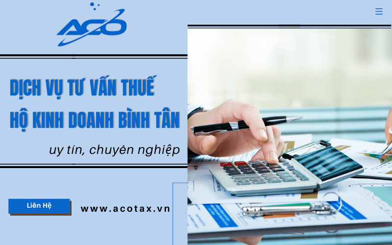 Dịch vụ tư vấn thuế hộ kinh doanh Bình Tân 