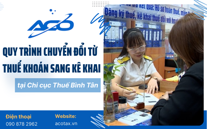 quy trình chuyển đổi thuế khoán sang kê khai