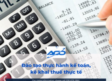 Đào tạo thực hành kế toán, kê khai thuế thực tế